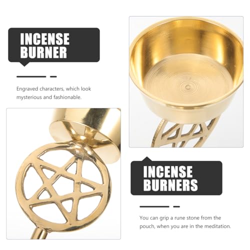 Brûleur d'parfum en laiton compact pour éliminer les odeurs de maison - 4