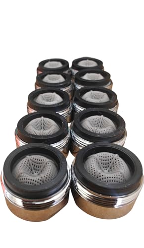 Aerador torneira cozinha M18 M24, adaptador de filtro de 10 peças torneira cozinha com superfície antical. Economize 8,3 litros de água por minuto.
