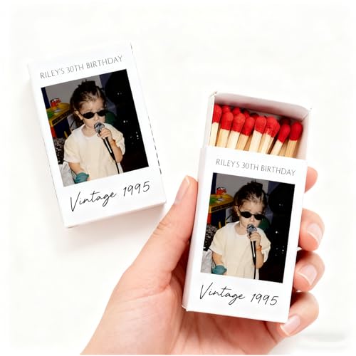 Custom Matchbooks Bulk Personalized Matchbooks with Label Custom Matches for Wedding Birthday Bachelorette Party Favors Custom Photo Matches (Without Matches)