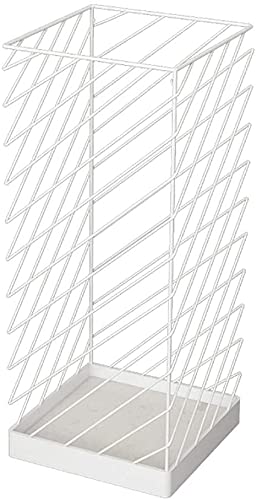 Porte-parapluies carré blanc élégant idéal pour l'accueil de bureau
