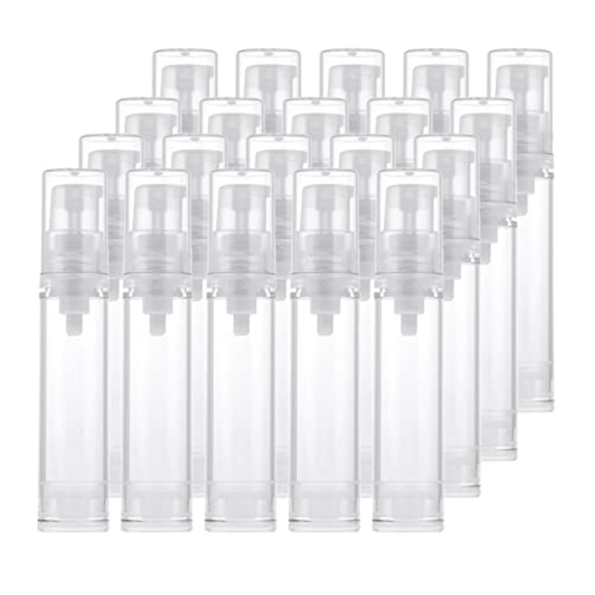 20 Pieces 10ml Empty Refillable Airless Pump Bottles