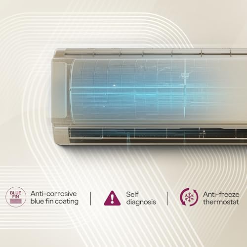 Image of Godrej 1.6 Ton 3 (5 Years Comprehensive Warranty) 5-In-1 Convertible Cooling, Inverter Split AC (Copper, 2025 Model, Heavy duty cooling at 52 C, AC 1.6T SIC 18MTC3 SZR IOT, Champagne Gold)