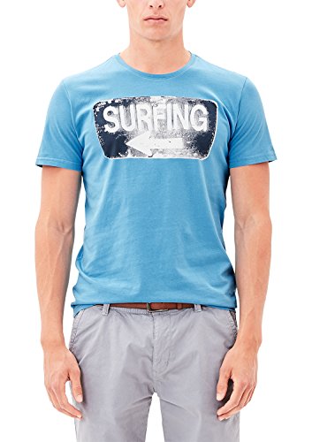 S.Oliver 13706324869 T-Shirt, Blu (Smurf Blue