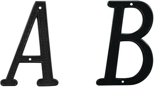 Miniatura 3 de Prime-Line MP4106 letra A de casa de 4 pulgadas, fundida a presión, acabado negro (paquete de 2)