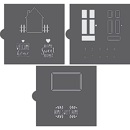 Housewarming 3 Piece Cookie Stencil Value Bundle