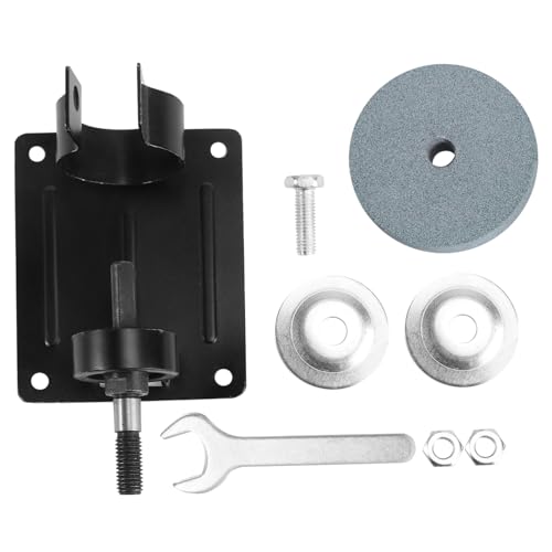 Hoement Soporte Metálico para Taladro Eléctrico Base Fija para Pulido y Desbaste De Joyas Jade Compatible con Taladros Rueda Abrasiva Verde De Alta Dureza para Uso Prolongado