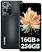 Produktbild OUKITEL C32 Pro(2023) Smartphone Ohne Vertrag, 16GB(8+8)/256GB/1TB Handy mit 5150mAh, 6,52" HD+ Octa Core Android 12 Günstig Handy Ohne Vertrag,20MP Smartphone,4G Dual SIM Simlockfreie Handys, Schwarz