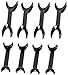 8 pcs T-Shape Black Intraoral Mouth Opener Teeth Whitening Teeth Whitening Intraoral Cheek Lip Retractor 4 pcs S +4pcs L Size