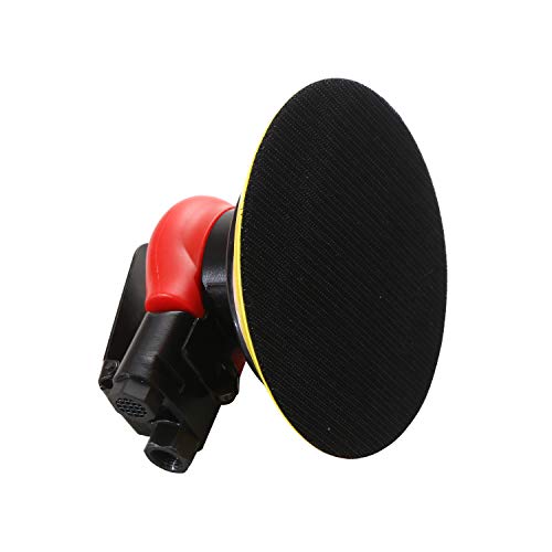 Professional Air Random Orbital Sander, Heavy Duty Dual Action Pneumatic Palm Sander (6 inch, Red) - Image 4