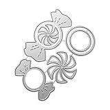 URFEDA Noël Matrice de Découpe en Métal, Matrice de Découpe Boite Bonbons, Père Noël Scrapbooking Cutting Dies, 3D Dies de Decoupe, pour Décoration de Fête de Noël Bricolage Album Papier Carte Décore