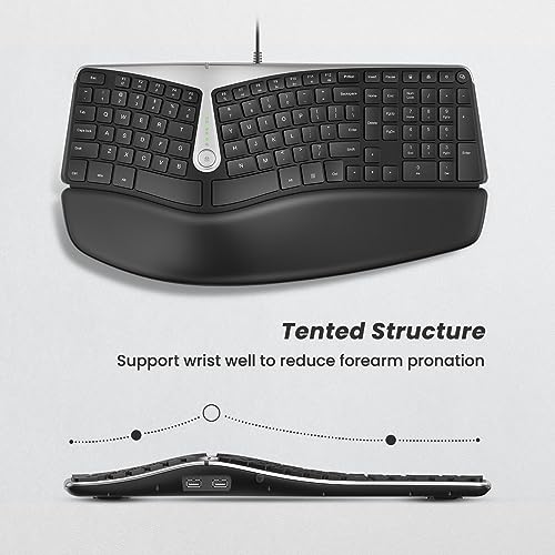 Nulea HA308 Rt02 Ergonomic Keyboard thumb #1
