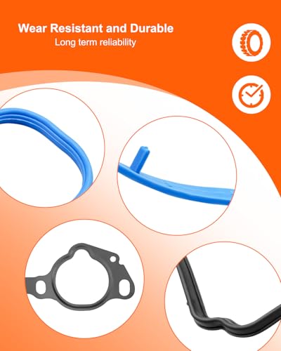 Image of Engine Valve Cover Gasket Set Fit for Nissan Suzuki Frontier 2005-2019 Pathfinder 2005-2012 Xterra 2005-2015 NV1500 NV2500 NV3500 2012-2020 Equator 2009-2012 4.0L V6 Replace VS50608R MS964542