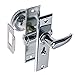 Perko 0567DP0CHR Tubular Latch Set with Sliding Lock Button