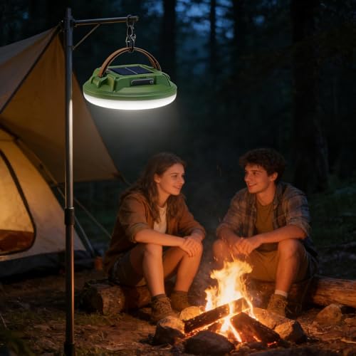 Lanterne solaire de camping rechargeable étanche avec 4 modes LED - 3
