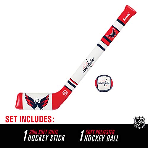 Image of Franklin Sports NHL Team Mini Soft Hockey Stick Set - NHL Team Soft Foam Mini Hockey Stick and Ball - Great Toy for Kids