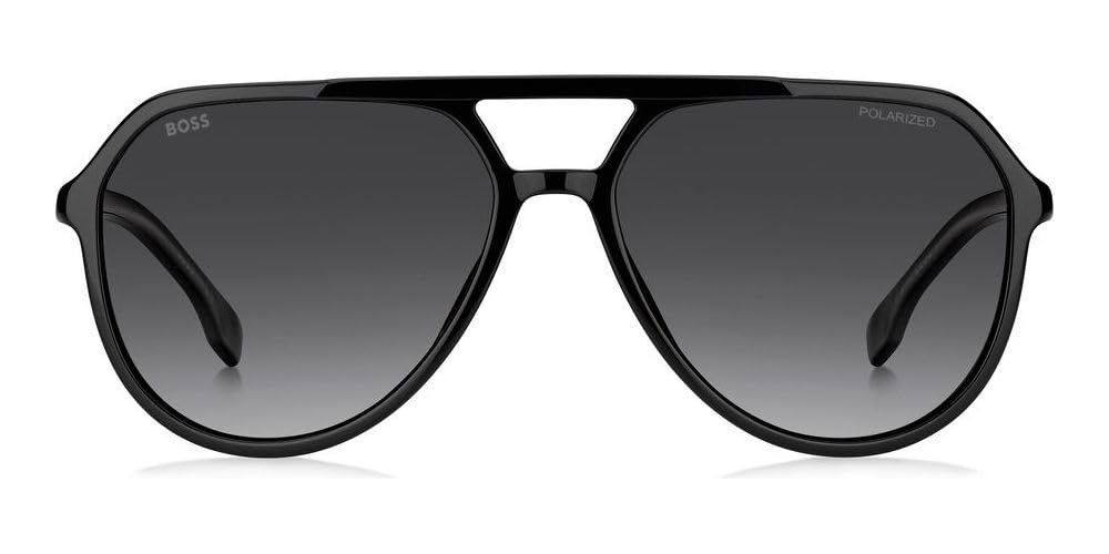 Boss Occhiali da Sole 1831/S BLACK/GREY SHADED POLARIZED 58/16/145 uomo