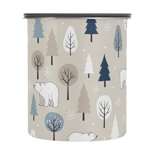 Contenedor hermético de acero para café DOMIKING 900ml