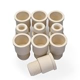 Gummistopper mit Gewinde, 19# Naturkautschuk Hülse-Typ Septum Stopper Fit für 19/22 Außen Joint Labor Glaswaren, Hülsentyp, Satz von 10