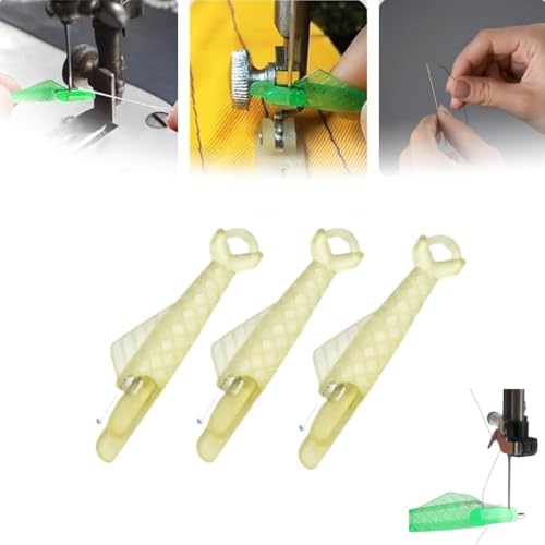 Image of Sewing Machine Needle Threader,Sewing Machine Needle,DIY Needle Threaders,2024 New Quick Sewing Threader for Hand Upgraded Automatic Needle Threader Automatic Needle Threader (Yellow 3 pcs)