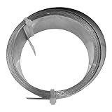 M.P. Metalli - Nastro Zincato per Zanche Francesi e Antenne bobina da 5 metri - Spessore 0,5 mm x 40 mm Larghezza - Fissaggio Professionale | Made in Italy | Set 1 Pezzo