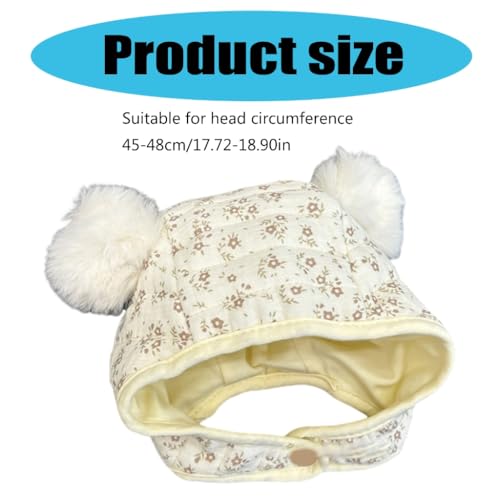 Baby Ear Protections Hat with Secure Strap Comfortabe Newborns Earflap Caps Warm & Snug Baby Ear Protector Bonnet3