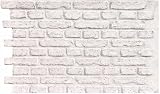 Faux Brick Panels Fake Brick Siding Wall Panel Fiberglass Board,Thin Brick Veneers for Indoor Outdoor Wall Decoration,Whitewash Brick Tiles for Living Room,Fireplace,Bedroom,RV (VB, Wash White)