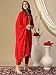 Liva Fashion Indian Women's Rayon Viscose Straight Printed Kurta with Pant and Dupatta Set (TURAE RED-LFN_M_Red)
