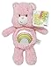 Care Bears Cheer Bear Bean Bag Rattle - Stuffed Animal Plush Toy - Pink