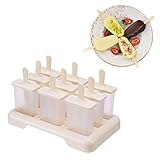 ice lolly mould 6 pieces food grade silicone popsicle mold easy to remove ice pop moulds - reusable ice cream mould bpa free ice lolly maker