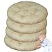 Zewnętrzne poduszki na krzesła do wnętrz, podkładki na krzesła na patio do domowego biura Patio Meble do dekoracji ogrodu (Camel 45cm/18in(Set of 4))