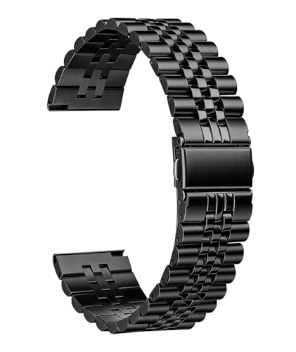 Image of BINLUN Stainless Steel Watch Band Replacement Metal Watch Straps for Men and Women 20mm /22mm /24mm