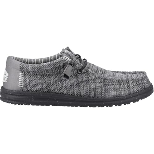 image for HEYDUDE Wally Stretch Sox Granite Grey/Black Size 13, Men’s Shoes, S
