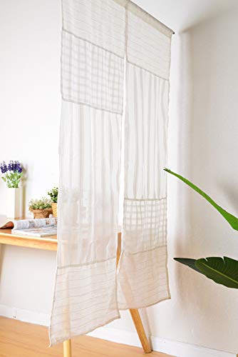 Havargo のれんおしゃれ 和風のれん 目隠し 北欧 ボーダー 遮光 暖簾 ロング 間仕切りカーテン 玄関 断熱防寒 のれん150cm丈 階段 カーテン 白い 85x150 のレビュー クチコミとして参考になる投稿1枚 Roomclip ルームクリップ