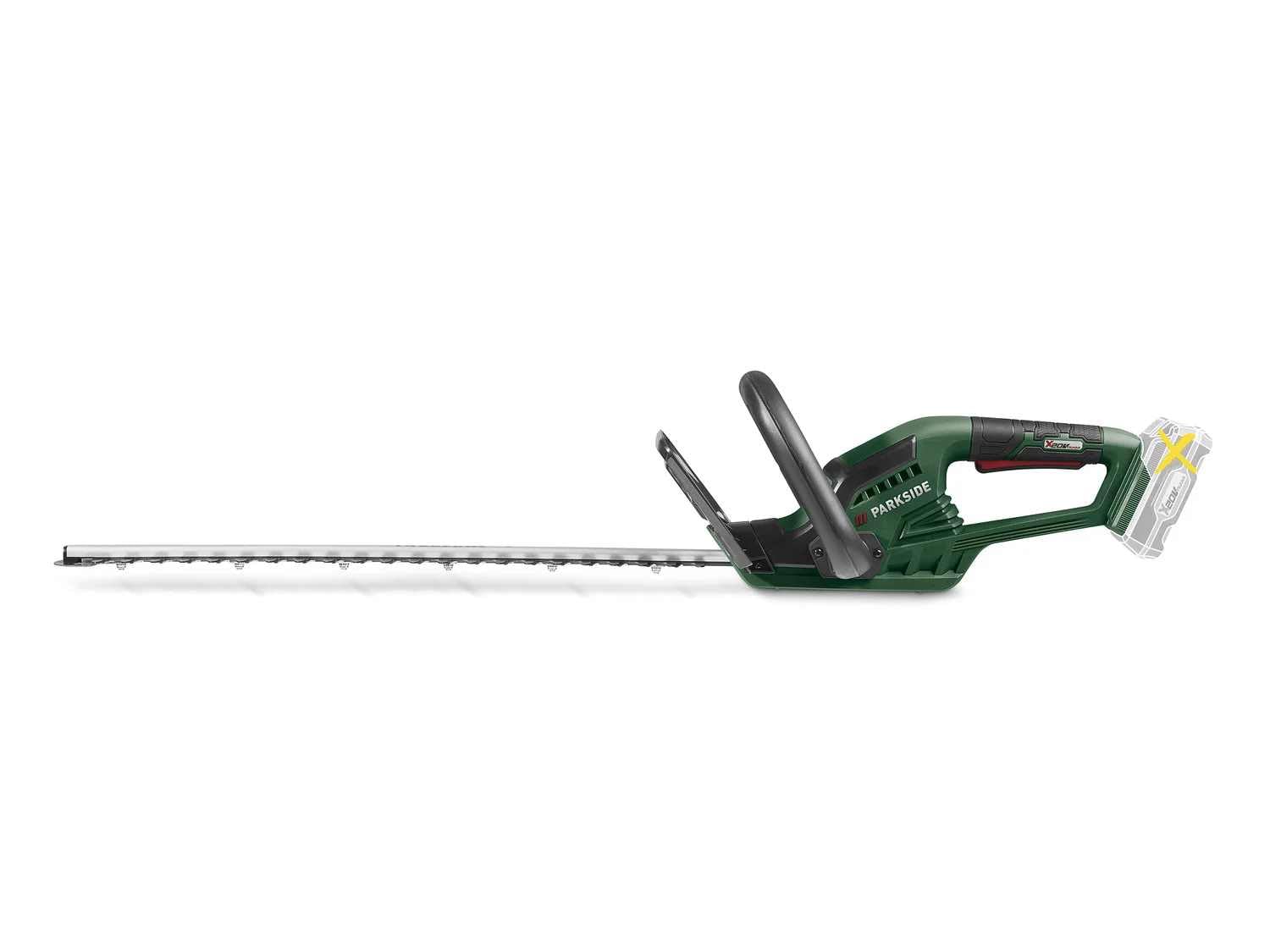 PARKSIDE Cortasetos a batería PHSA 20-Li con cuchillo corte láser, suspensión integrada (sin batería/cargador) compatible con X20V