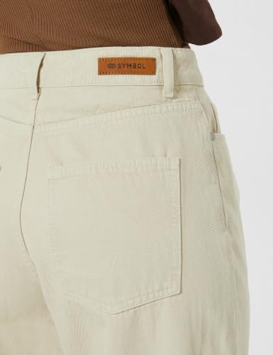 Image of Amazon Brand - Symbol Women's Barrel Fit Denim Jeans | Tapered Balloon | High Rise | Ankle Length (Available in Plus Sizes)