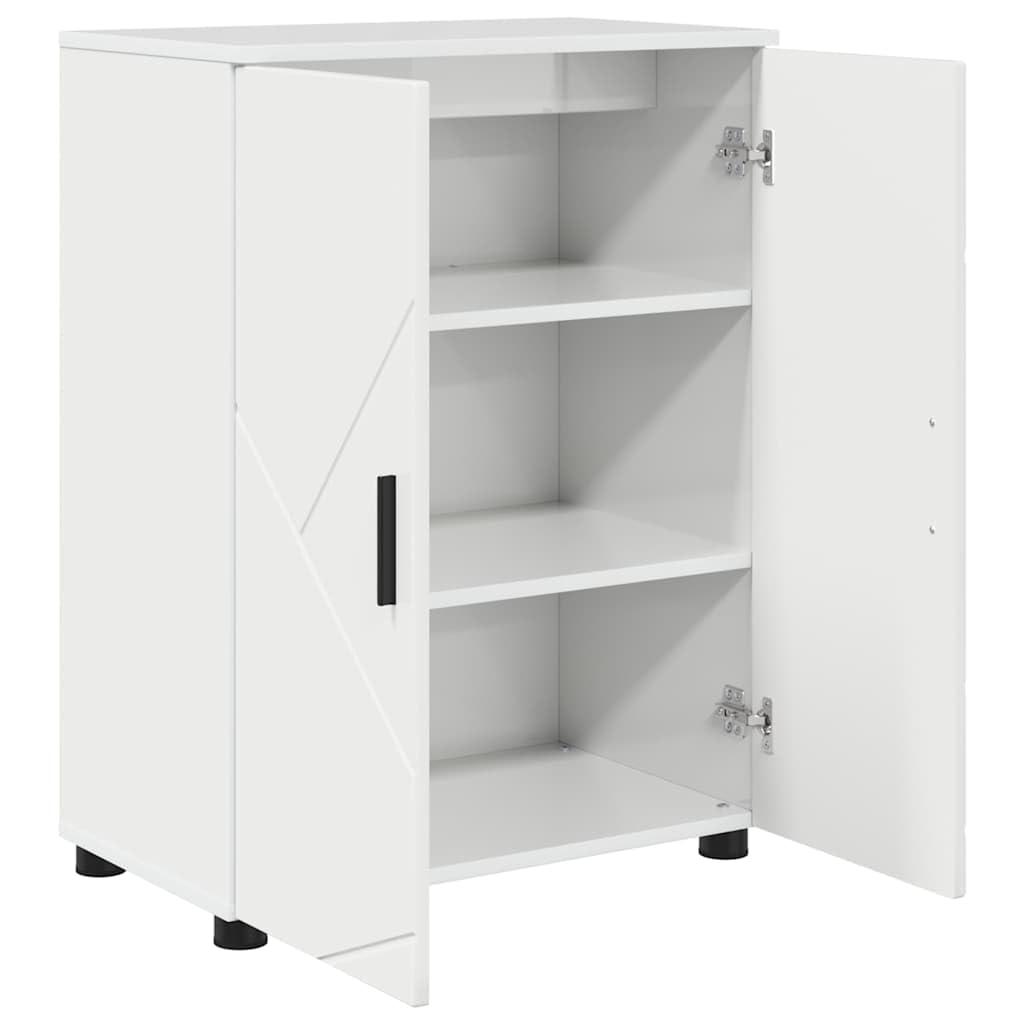 Cabinet de Salle de Bain Blanc Brillant 60 x 35 x 80 cm,Meubles-lavabos de Salle de Bains,883308