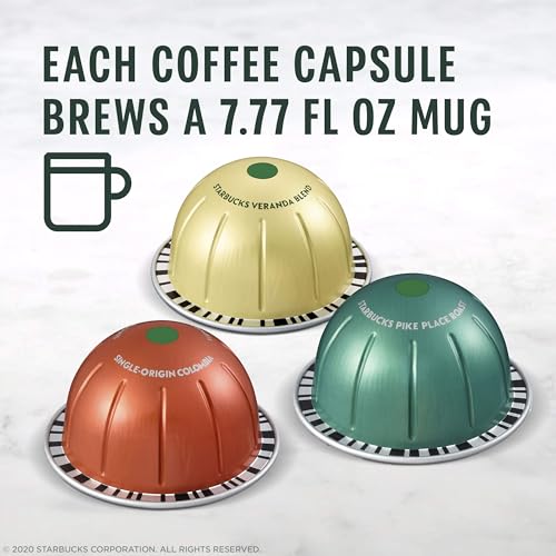 Image of Starbucks by Nespresso Vertuo, Blonde & Medium Roast Variety Pack Coffee, 32-count Coffee Pods, Brews 7.8 oz.