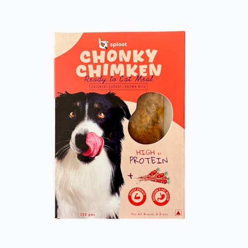 Image of Chonky Chimken, Chicken & Rice, Dog Food Adult, Wet Dog Food Puppy, All Life Stages, Ready to eat Meal, Healthy, Fresh, No Preservatives | Supports Digestion & Coat Health - 15 x 200g