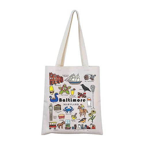 Bolso Tote MNIGIU Baltimore State Maryland miniatura 1