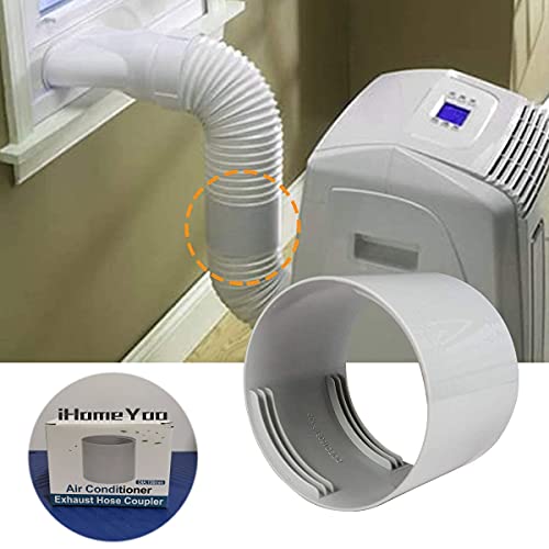 5 Inch Portable Air Conditioner Exhaust Hose Coupler With Packing Box Ac Coupler A/C 13Cm /Coupling/Connector, Support Clockwise/Counter-Clockwise Thread, Ac Hose Coupler Coupling Extension #TOP3