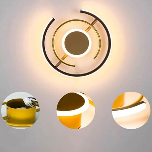 Lámpara de pared interior LED regulable 2700K-6500K redonda moderna 2