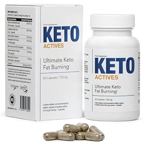 KETO ACTIVES Premium – The best 100% natural ingredients, enormous fat burning, removal of body fat on waist, hips and legs, 60 capsules