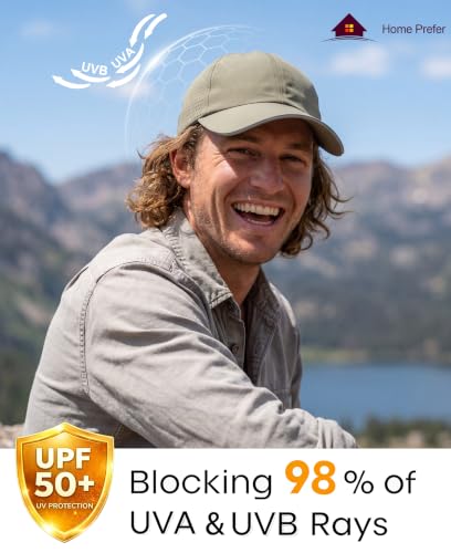 Image of Home Prefer Reflective Water Repellent Quick Dry Airy UPF50+ Sun Hat for Men Women Outdoor Sports Baseball Caps Unisex