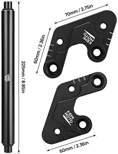 Image of KEMIMOTO Foot Peg Extension Bracket Kits Compatible with Sur-Ron Light Bee X and S X260 X160 Segway for Electric Dirt Bike Surron Foot Peg Extenders,Black