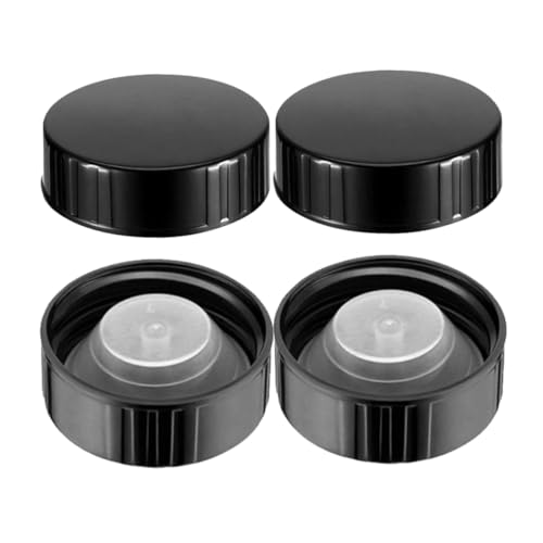 GARVALON 4pezzi Tappi Vite Sigillo in Coperchi Rotondi Per Bottiglie Tappi a Forma Troncoconica Per Chiusura Ermetica Per Vino o Bevande Inclusi