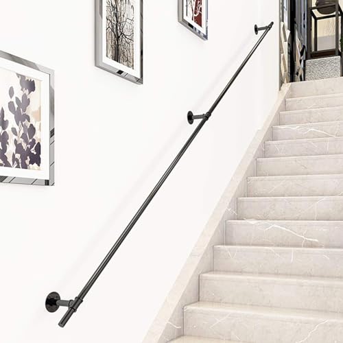 Rampe d'escalier en tube de métal galvanisé à la finition soignée