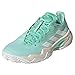 adidas Women's Barricade Tennis Shoe, Easy Green/White/Chalk White (Clay), 9