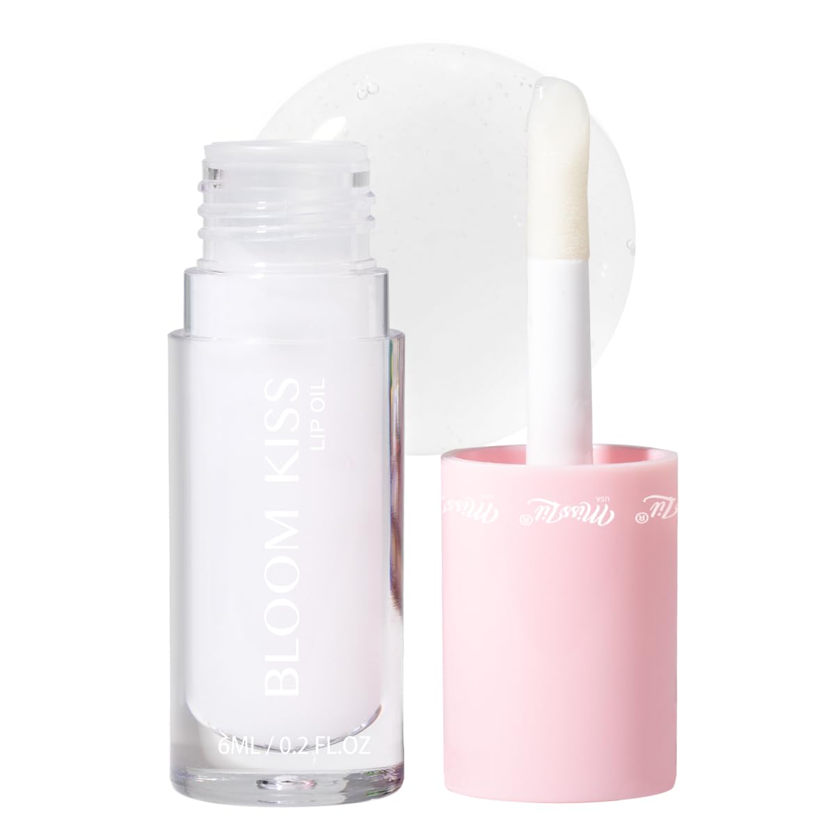 Miss Lil USA Bloom Kiss Lip Oil Nourishing Hydrating High-Shine Lip Oil Gloss Lightweight Non-Sticky Formula for Soft