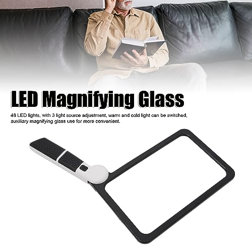 Magnifying Glass with Light, 5X Folding Handheld Magnifier with 3 Light Modes - Image 4