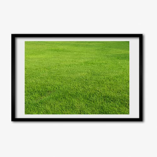 Tableau peinture herbe verte 60x40 cm pour une décoration de salon
